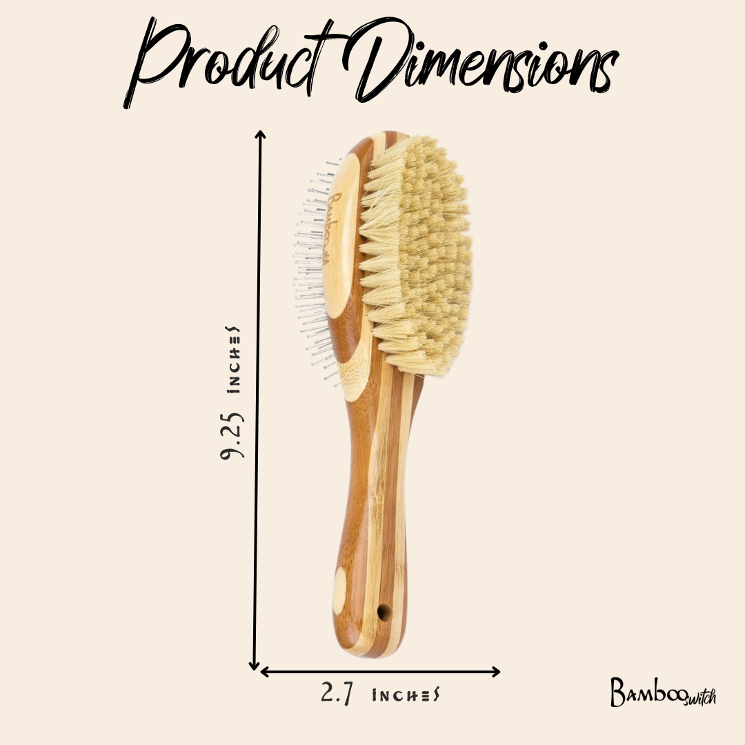 Bamboo Dog & Pet Grooming Brush