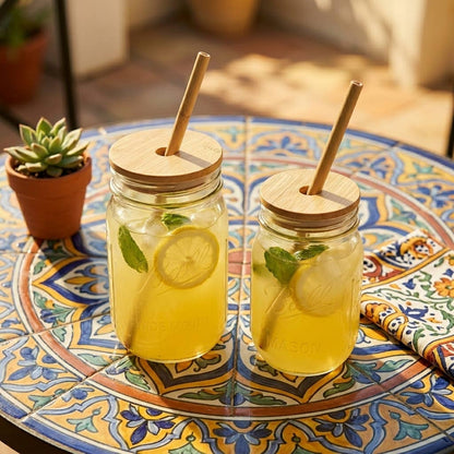 Bamboo Mason Jar Lids