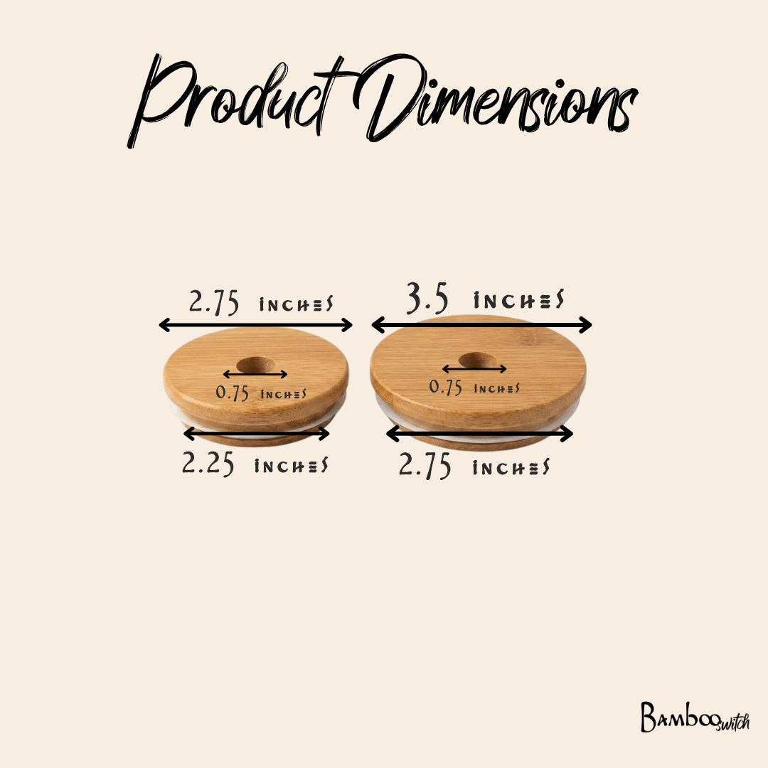 Bamboo Mason Jar Lids