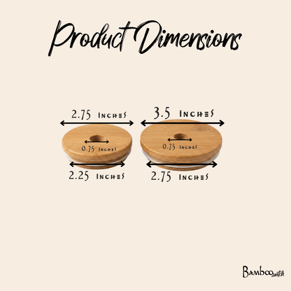 Bamboo Mason Jar Lids