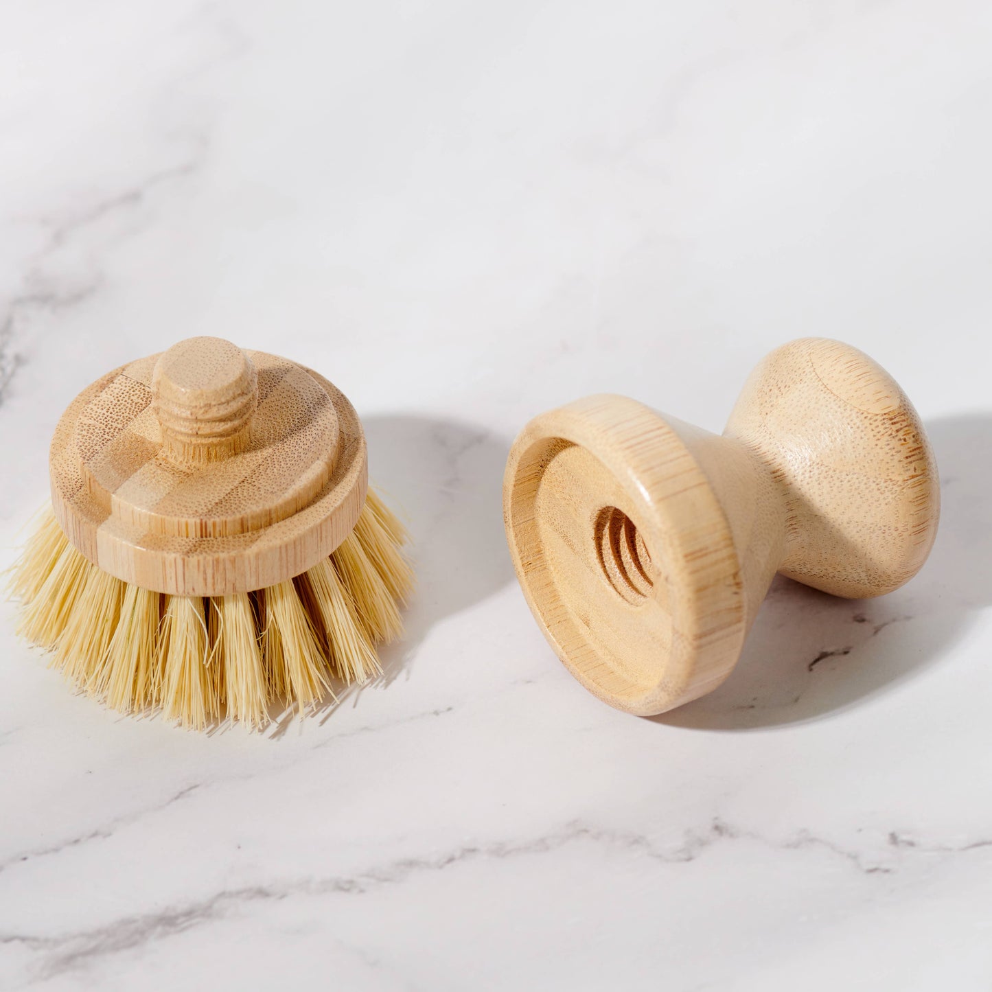 Bamboo Dish Scrubbing Brush - Short Handle