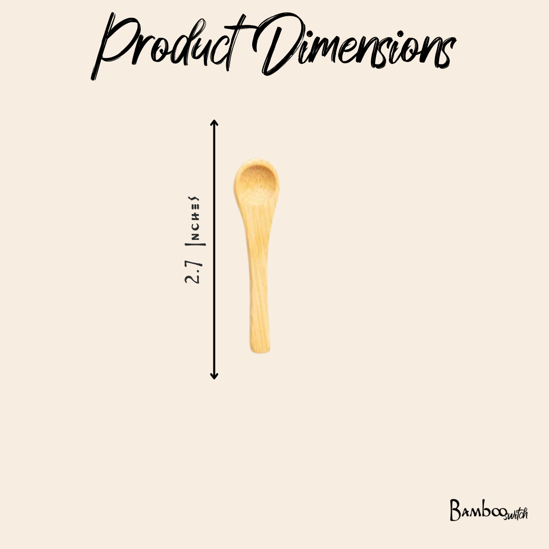 Mini Bamboo Spice Spoon